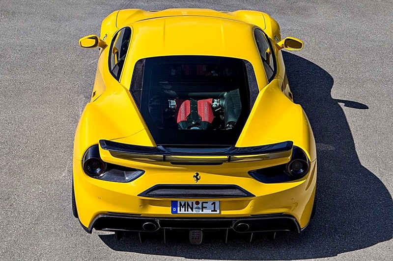 Ferrari 488 GTB – Novitec style Carbon Rear tail light Satellite cover 02